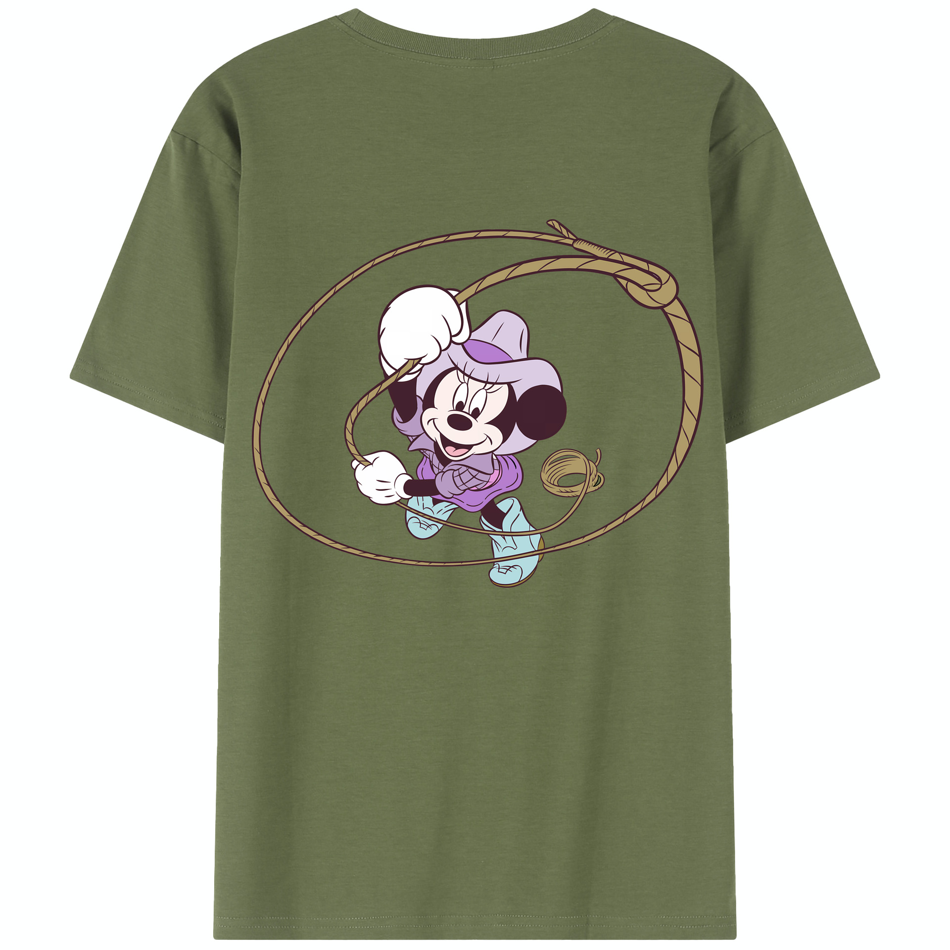 （画像用） ミッキーマウス Mickey Mouse 綿100％半袖Tシャツ（背面プリント）